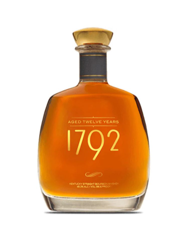 1792 Aged Twelve Years, 750mL Bottle on White Background