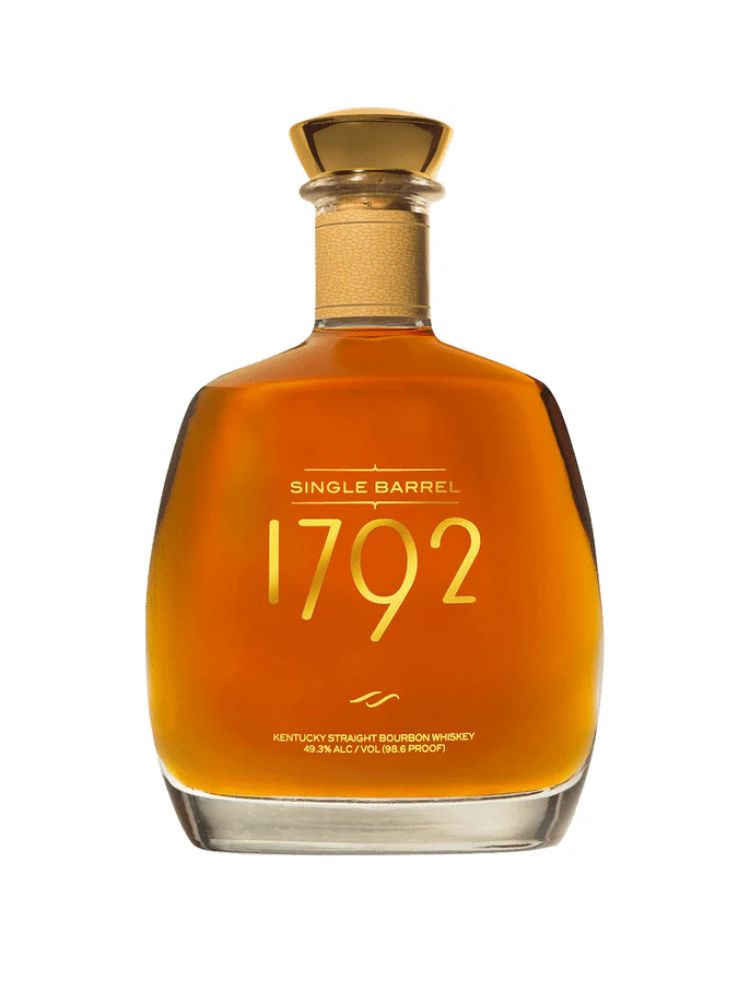 1792 Single Barrel, 750mL Bottle on White Background