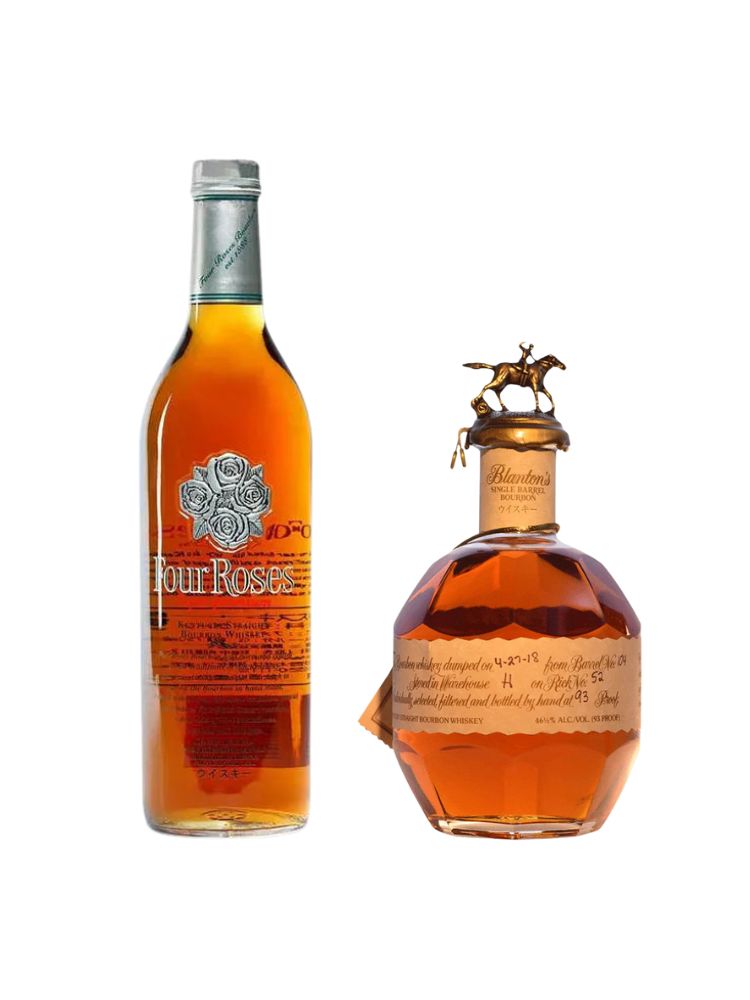 Blanton’s Red Label & Four Roses Super Premium Bourbon Bundle