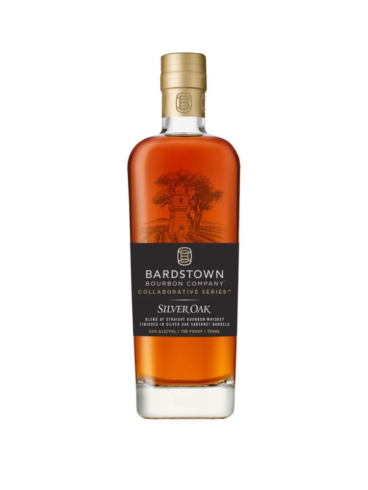 Bardstown Bourbon Company Collaborative Series Silver Oak, 750mL Bottle on White Background
