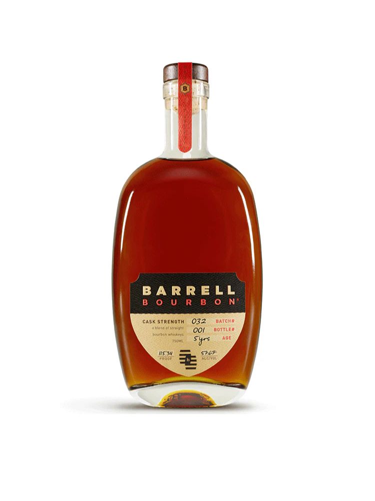 Barrell Bourbon Batch 032, 750mL Bottle on White Background