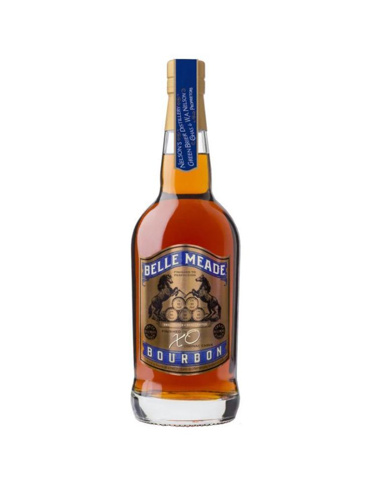 Belle Meade Bourbon Finished in XO Cognac Casks, 750mL Bottle on White Background