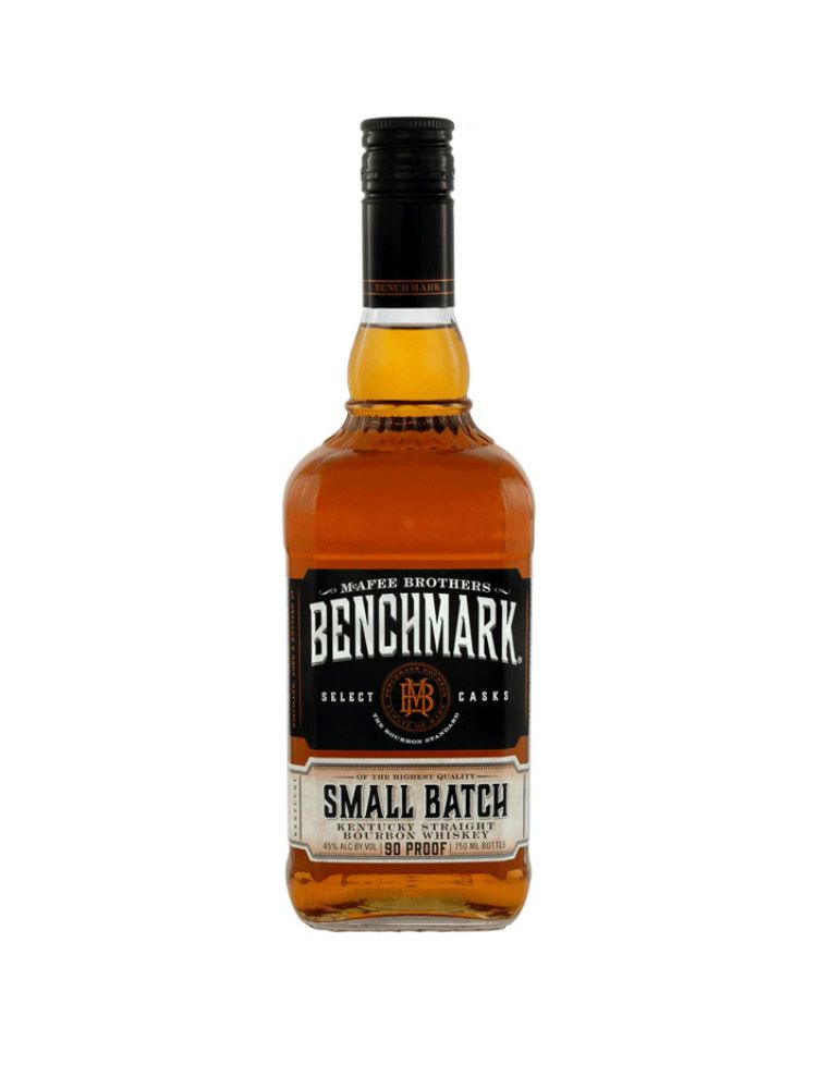 Benchmark Small Batch Kentucky Straight Bourbon Whiskey, 750mL Bottle on White Background