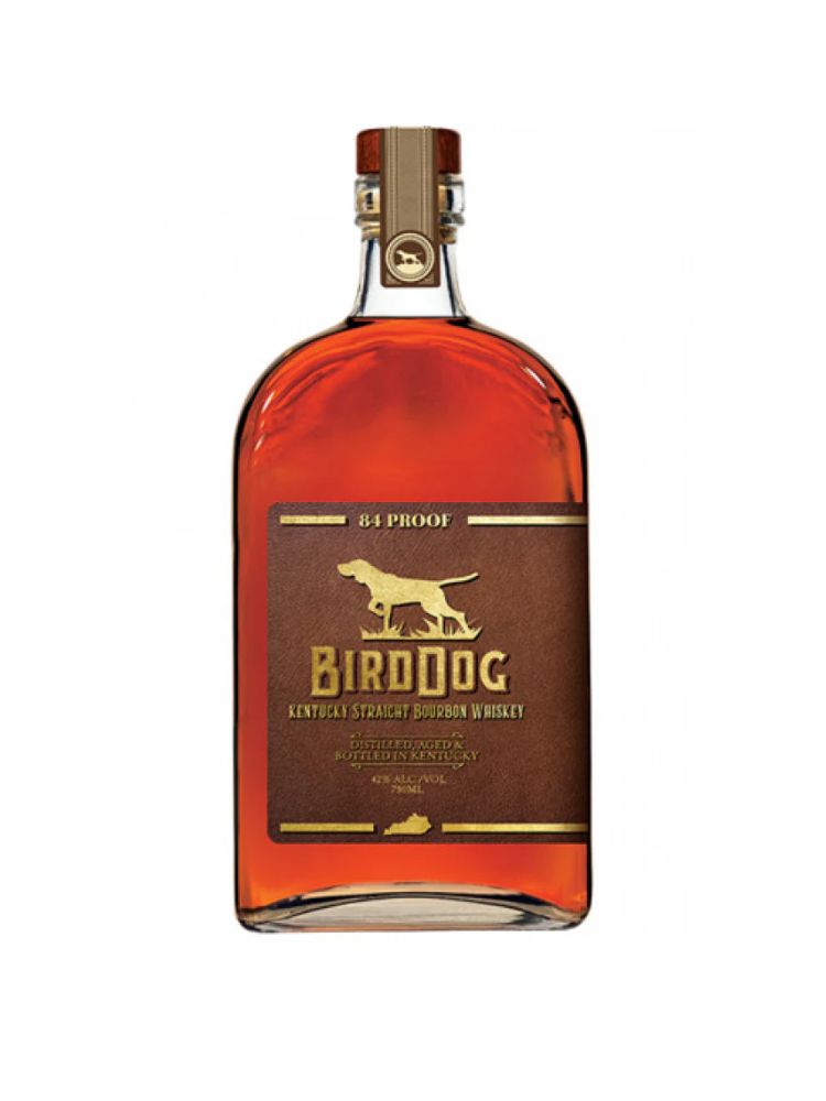 Bird Dog Kentucky Straight Bourbon Whiskey, 750mL Bottle on White Background