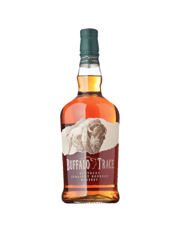 Buffalo Trace Kentucky Straight Bourbon Whiskey, 750mL bottle on white background