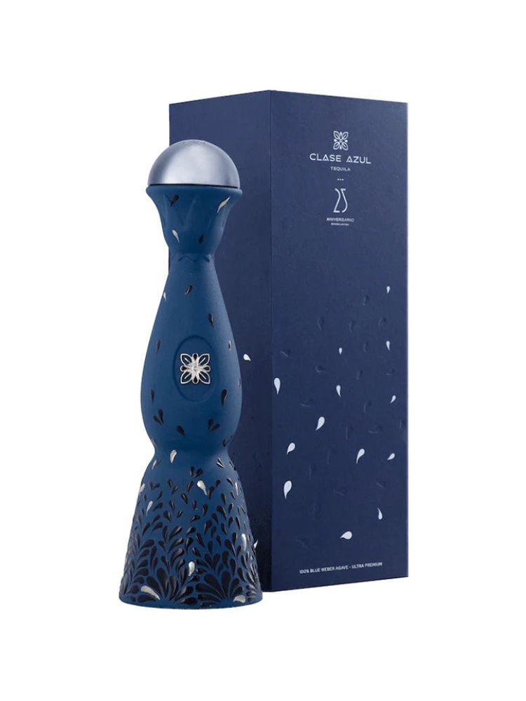 Clase Azul Tequila 25th Anniversary Limited Edition, 750mL bottle on white background.
