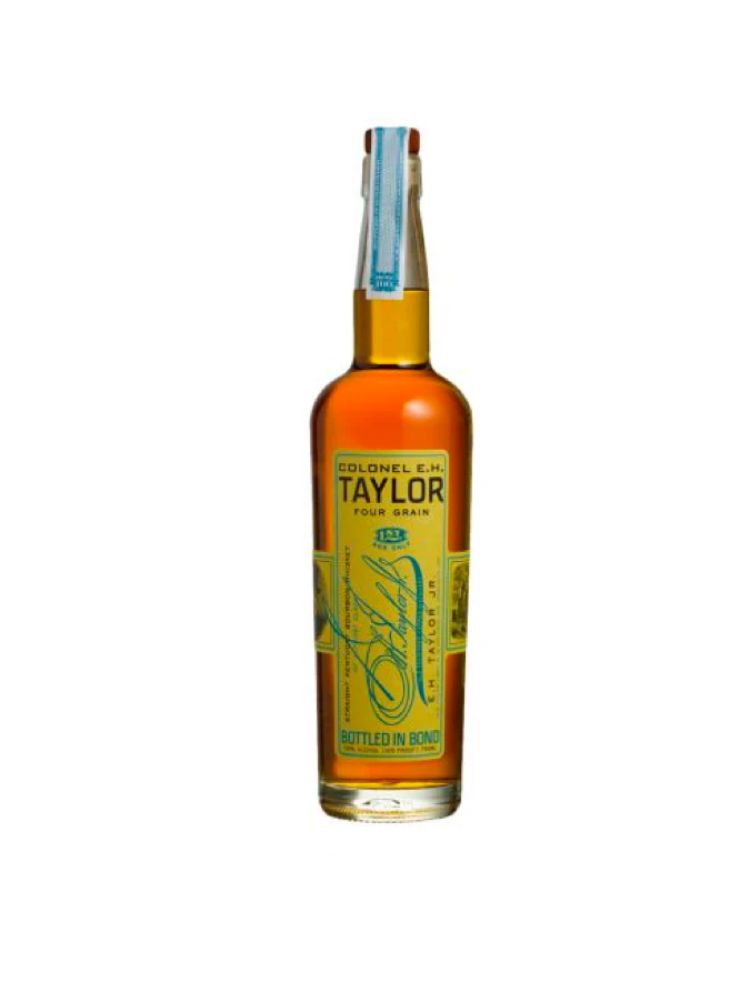 Colonel E.H. Taylor Four Grain Bourbon Whiskey, 750mL bottle on white background