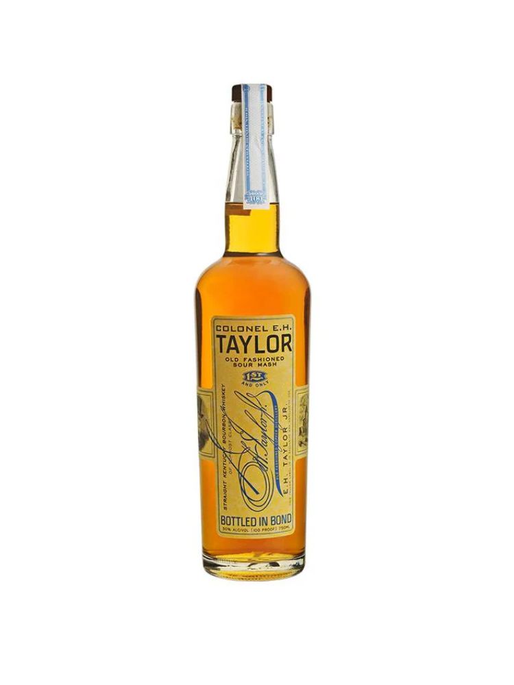 Colonel E.H. Taylor Old Fashioned Sour Mash, 750mL bottle on white background