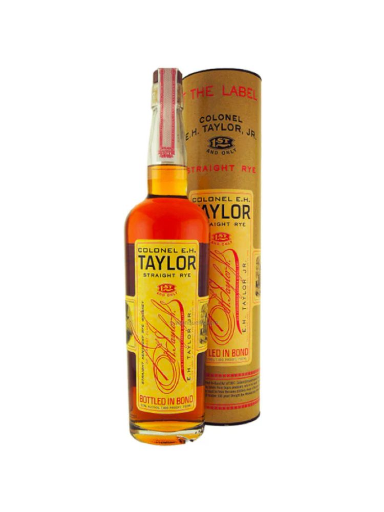 Colonel E.H. Taylor Straight Rye Whiskey, 750mL bottle on white background