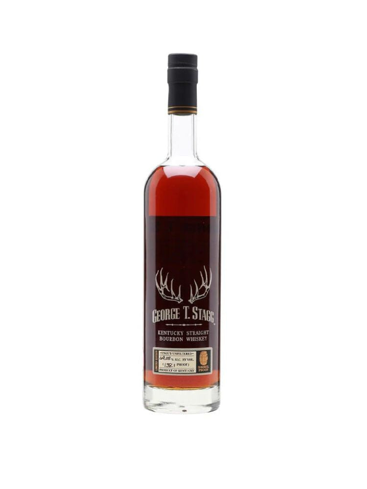George T. Stagg Bourbon Whiskey 2018, 750mL bottle on white background