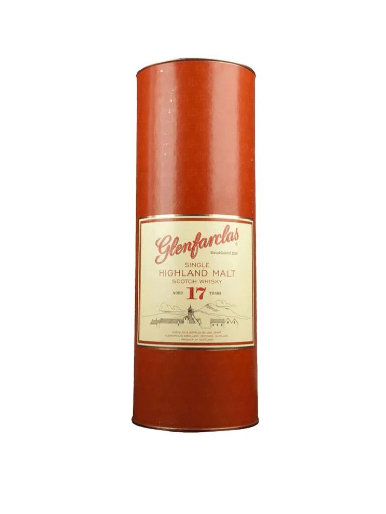 Glenfarclas 17 Year Old Single Malt Scotch Whisky, 750mL Bottle on White Background
