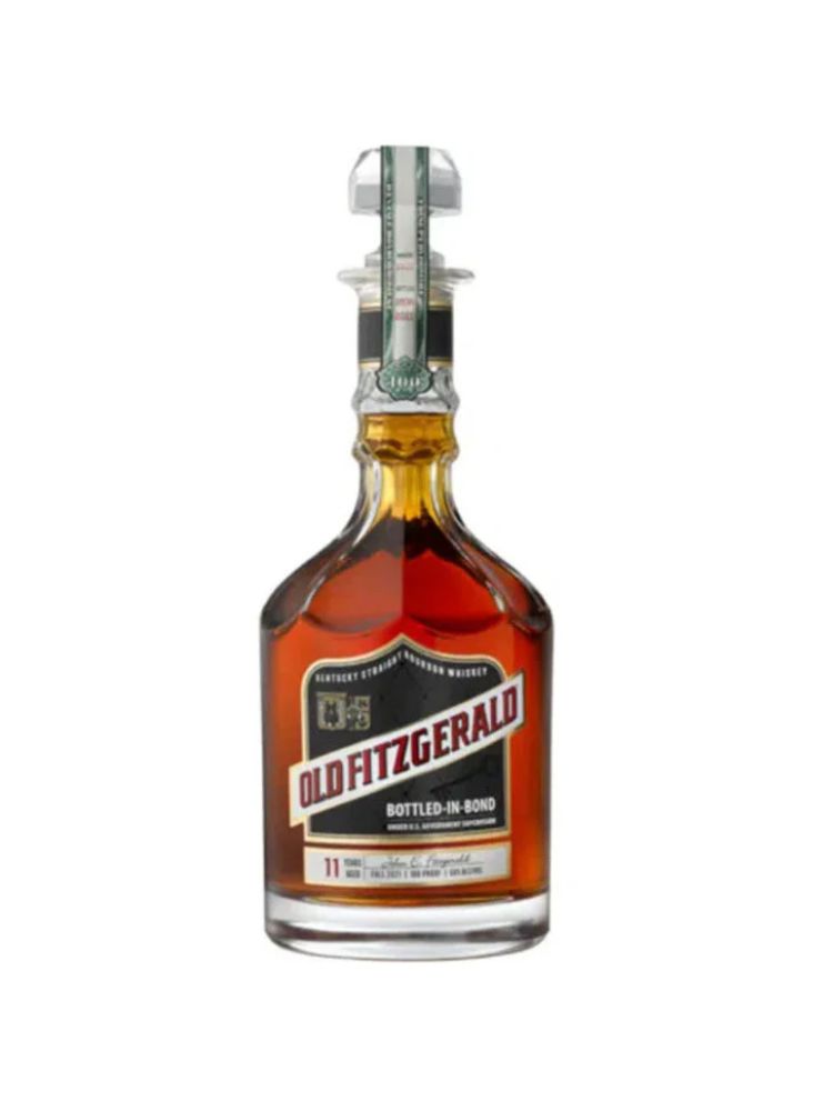 Old Fitzgerald 11-Year-Old Bottled-in-Bond Bourbon, Fall 2021 Release Bottle on White Background