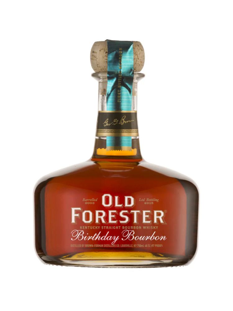Old Forester Birthday Bourbon - 2015 Release, 750mL bottle on white background