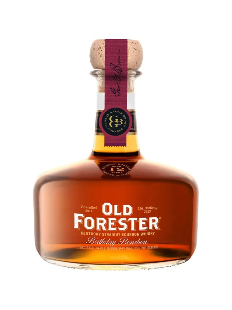 Old Forester Birthday Bourbon - 2023 Release, 750mL bottle on white background