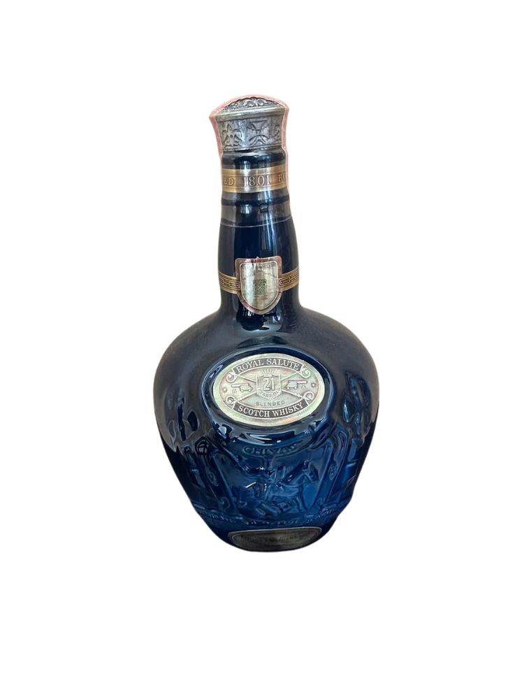 Royal Salute 21 Year Blended Scotch Whisky (Tax Stamp, Bottle Only), 750mL Bottle on White Background