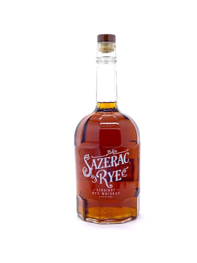 Sazerac Rye, 1.75L bottle on white background.