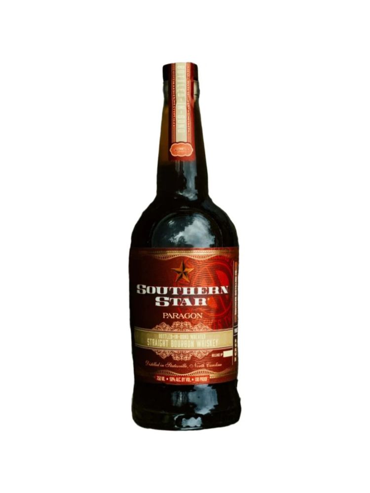 Southern Star Paragon Bottled In Bond Bourbon Whiskey, 750mL bottle on white background