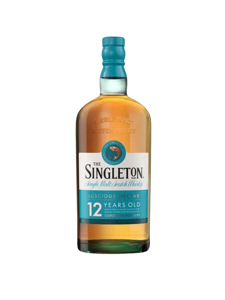 The Singleton of Glendullan Single Malt Scotch 12 Year, 750mL Bottle on White Background