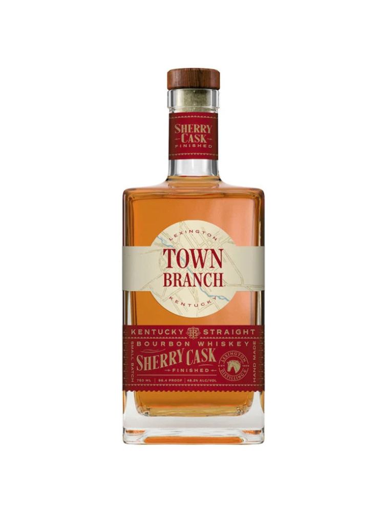 Town Branch Sherry Cask Finish Bourbon, 750mL bottle on white background