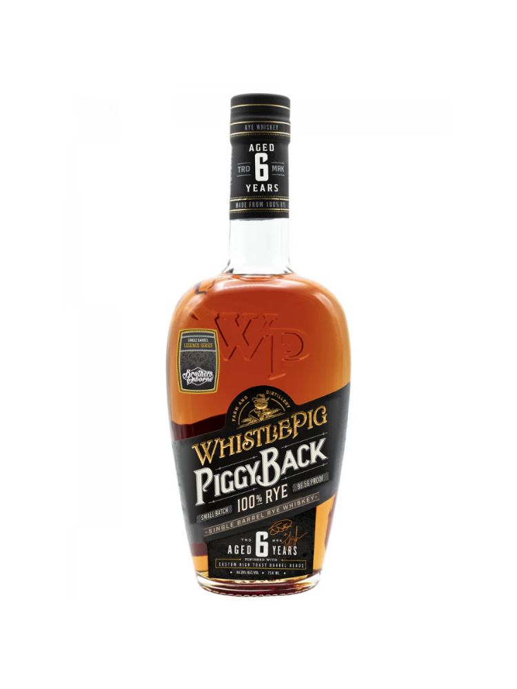 WhistlePig The Boss Hog XI: The Juggernaut Straight Rye Whiskey bottle on white background.