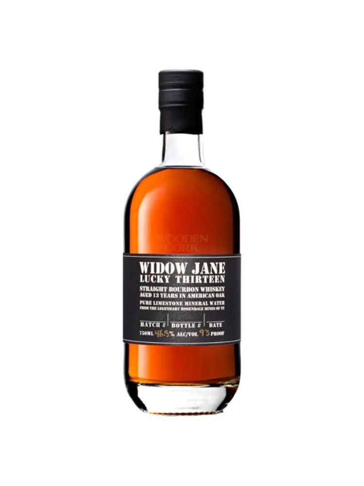 Widow Jane Lucky Thirteen 13 Year Bourbon, 2024 Release bottle on white background