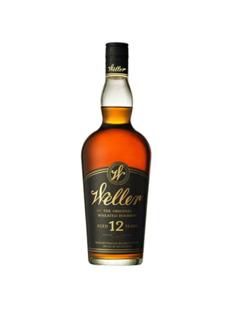 W.L. Weller 12 Year Bourbon, 700mL bottle on white background