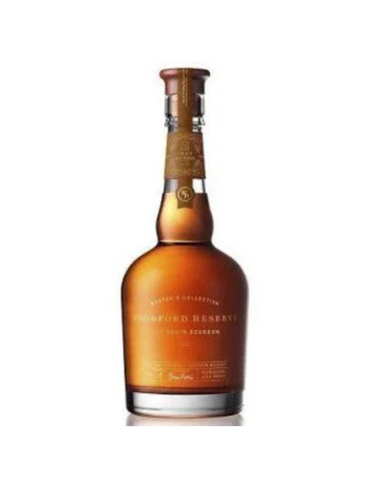 Woodford Reserve Oat Grain Bourbon, 750mL bottle on white background
