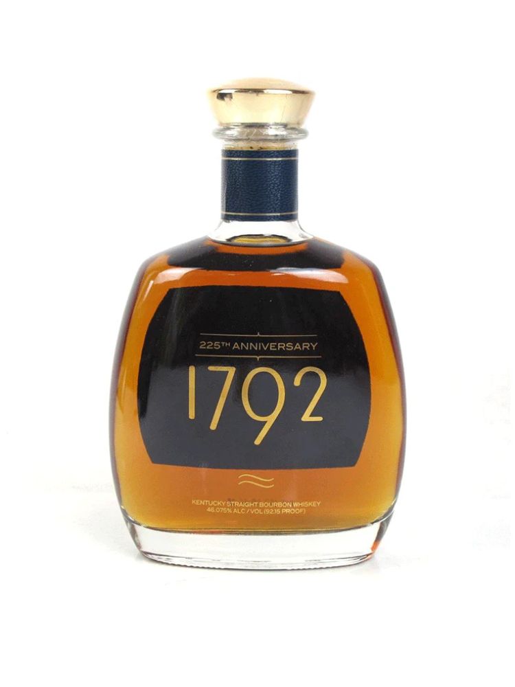 1792 225th Anniversary Kentucky Straight Bourbon, 750mL Bottle on White Background