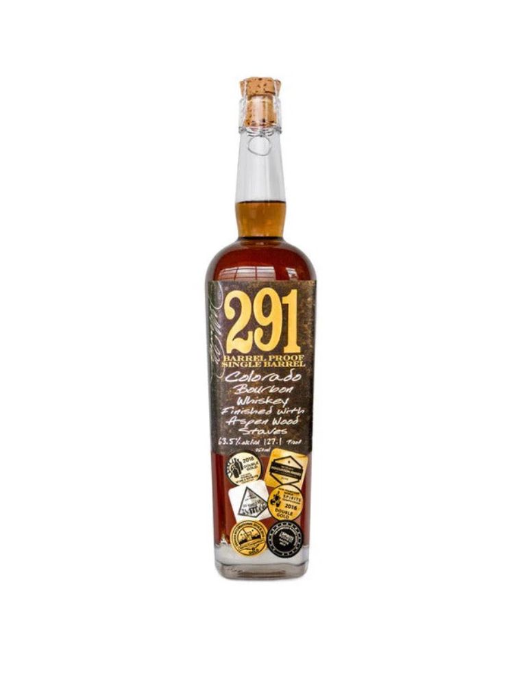 291 Colorado Bourbon Whiskey Barrel Proof Single Barrel, 750mL bottle on white background