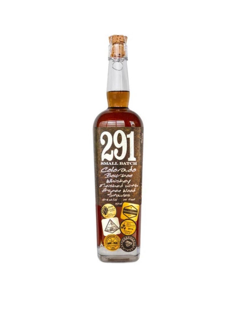 291 Colorado Bourbon Whiskey Small Batch, 750mL bottle on white background