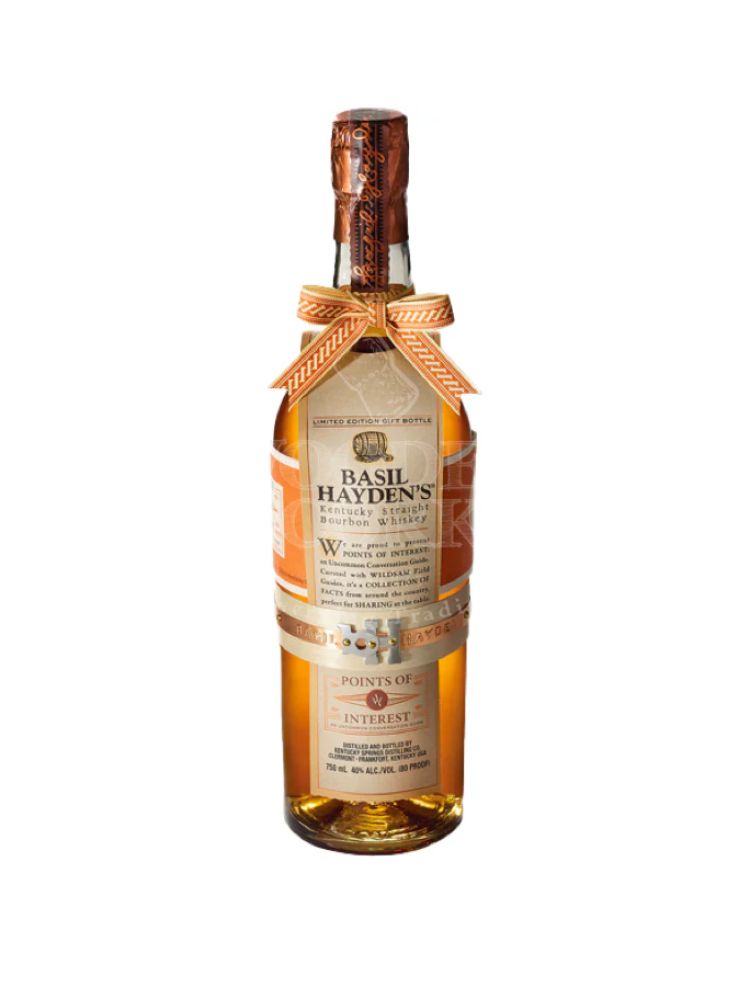 Basil Hayden Limited Edition Wildsam Field Guide Kentucky Straight Bourbon Whiskey, 750mL Bottle on White Background