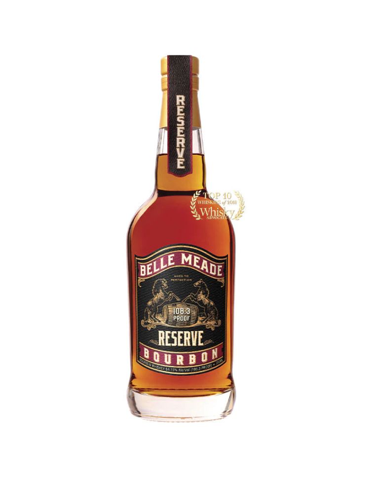 Belle Meade Reserve Bourbon, 750mL Bottle on White Background