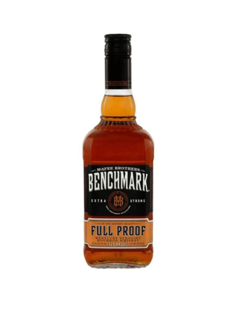 Benchmark Full Proof Kentucky Straight Bourbon Whiskey, 750mL Bottle on White Background