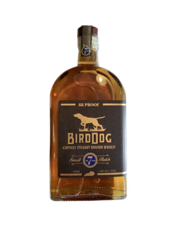 Bird Dog 7-Year-Old Small Batch Bourbon Whiskey, 750mL Bottle on White Background