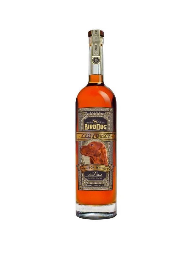 Bird Dog Select Stock Kentucky Bourbon Whiskey, 750mL Bottle on White Background