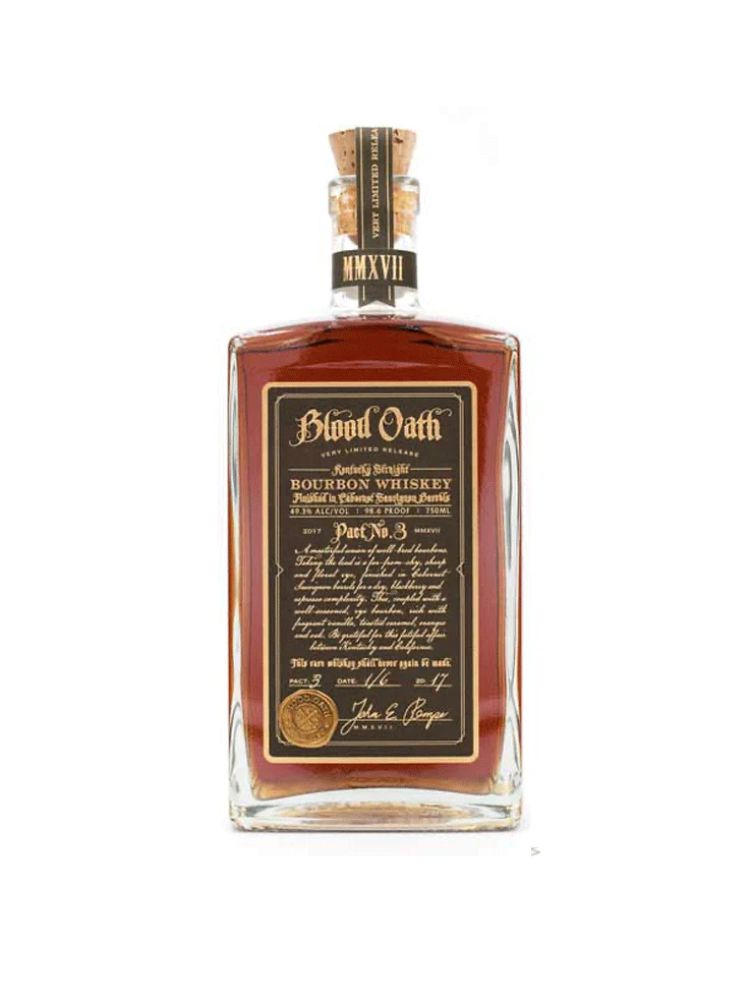 Blood Oath Pact No. 3, 750mL bottle on white background