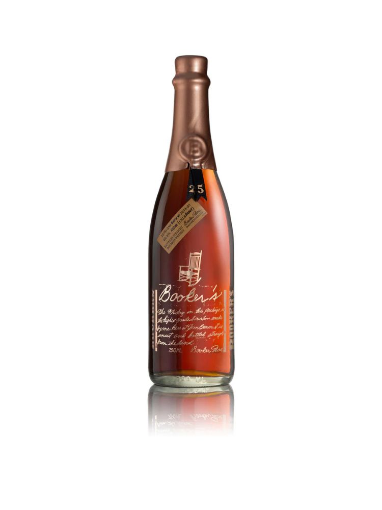 Booker’s 25th Anniversary Edition Bourbon, 750mL bottle on white background