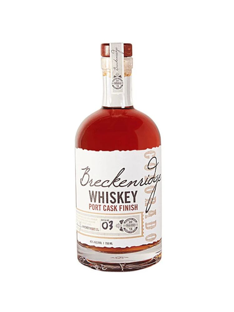 Breckenridge Port Cask Finish, 750mL bottle on white background
