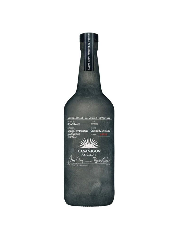 Casamigos Mezcal Joven Tequila, 750mL bottle on white background.