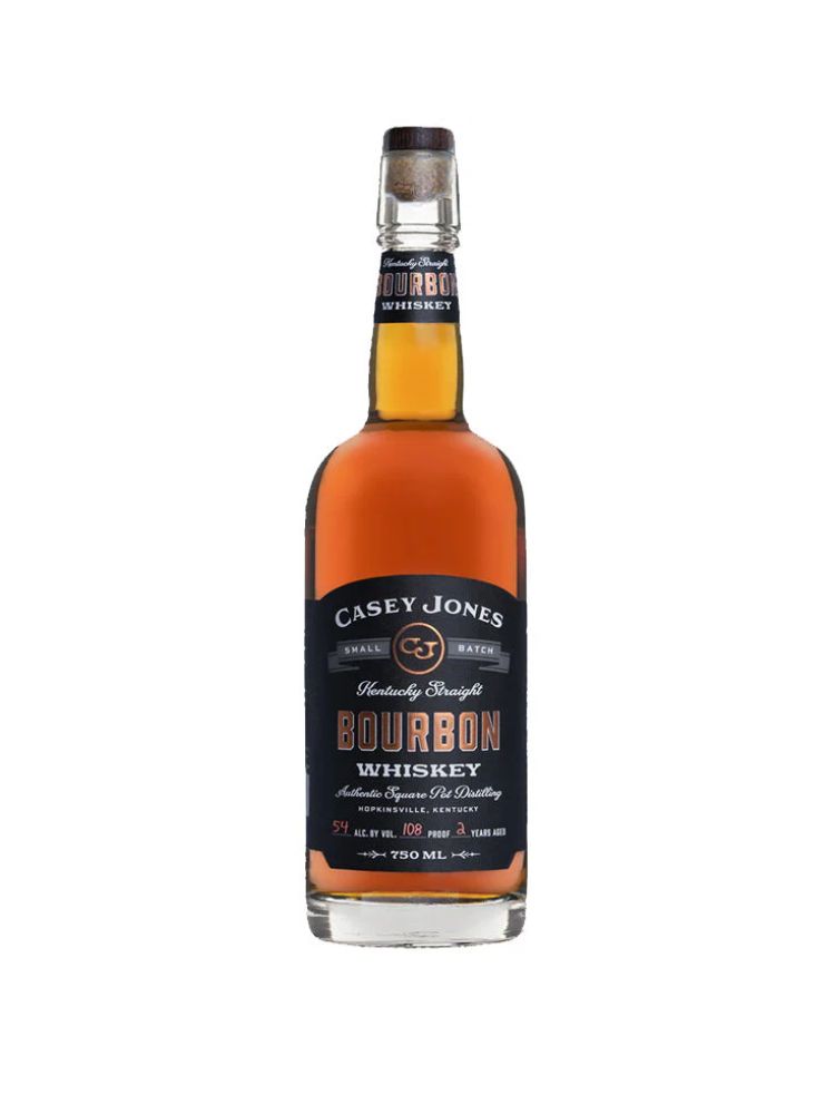 Casey Jones Distillery Kentucky Straight Bourbon Whiskey, 750mL bottle on white background