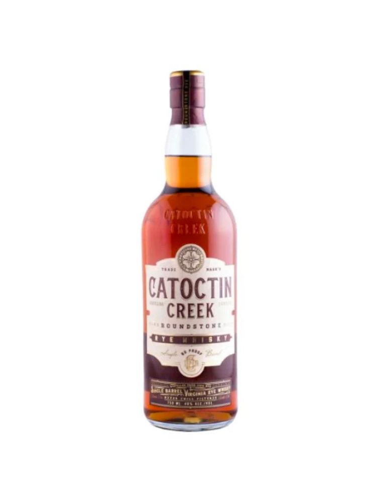 Catoctin Creek Roundstone Rye 80 Proof, 750mL bottle on white background