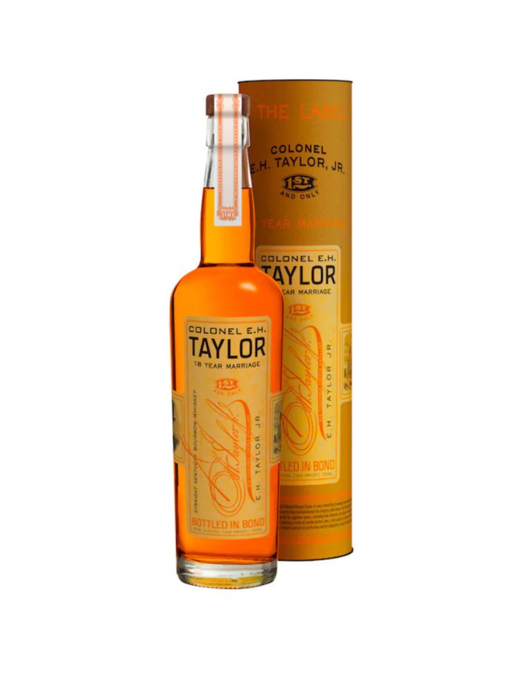 Colonel E.H. Taylor 18 Year Marriage Straight Bourbon Whiskey, 750mL bottle on white background