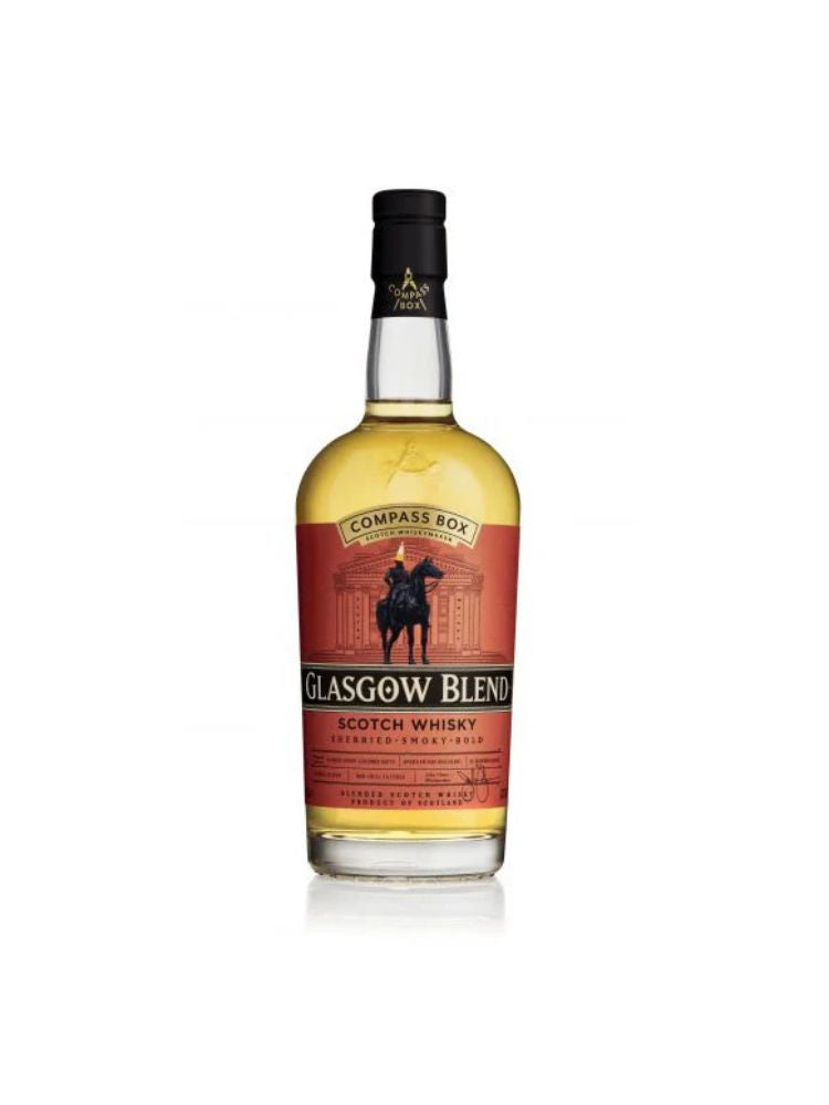 Compass Box Great King Street Glasgow Blend Blended Scotch Whisky, 750mL Bottle on White Background.