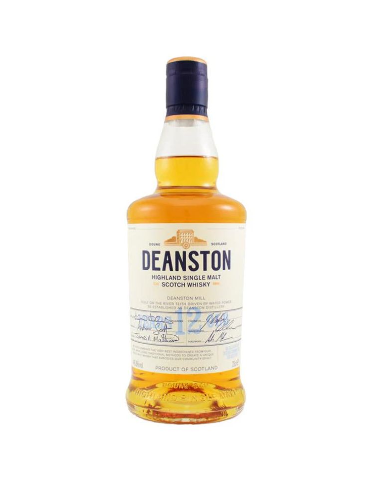 Deanston 12 Year Old Single Malt Scotch Whisky, 700mL bottle on white background.