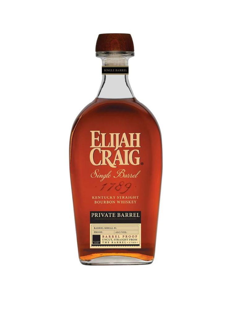 Elijah Craig Barrel Proof WC 2023 Barrel Select 118.2 Proof, 750mL bottle on white background