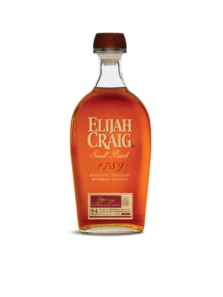 Elijah Craig Small Batch Kentucky Bourbon 94 Proof, 1.75L bottle on white background