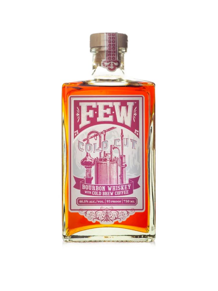 FEW Cold Cut Bourbon Whiskey, 750mL bottle on white background
