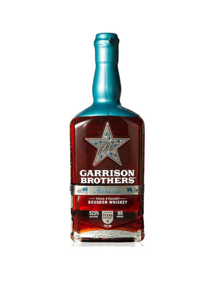 Garrison Brothers Balmorhea Twice-Barreled Texas Straight Bourbon Whiskey, 750mL bottle on white background