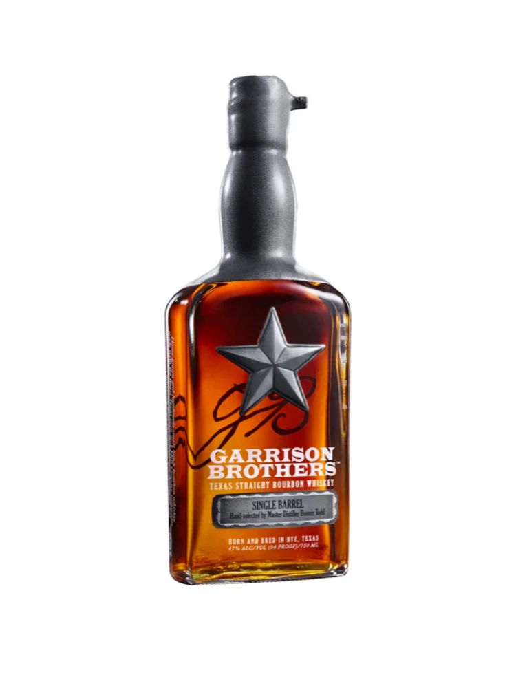 Garrison Brothers Single Barrel Bourbon, 750mL bottle on white background