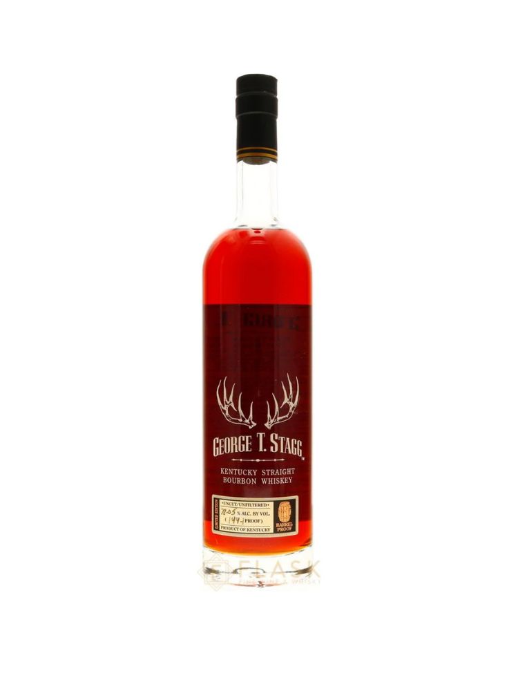 George T. Stagg Bourbon Whiskey 2016, 750mL bottle on white background
